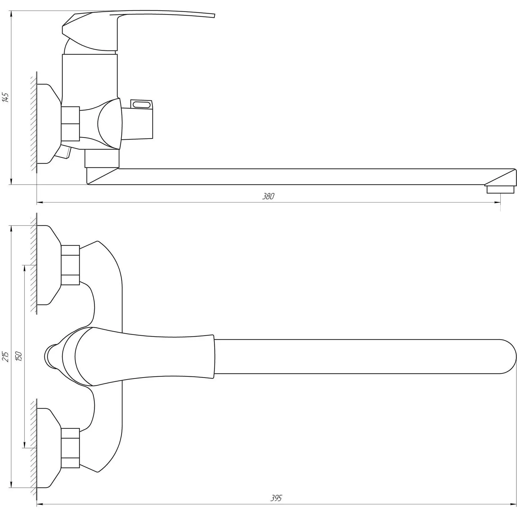 Смеситель для ванной Domino Ellipse DCC-208 (GSR-000010564) - фото 5 Смеситель для ванной Domino Ellipse DCC-208 (GSR-000010564) - фото 5