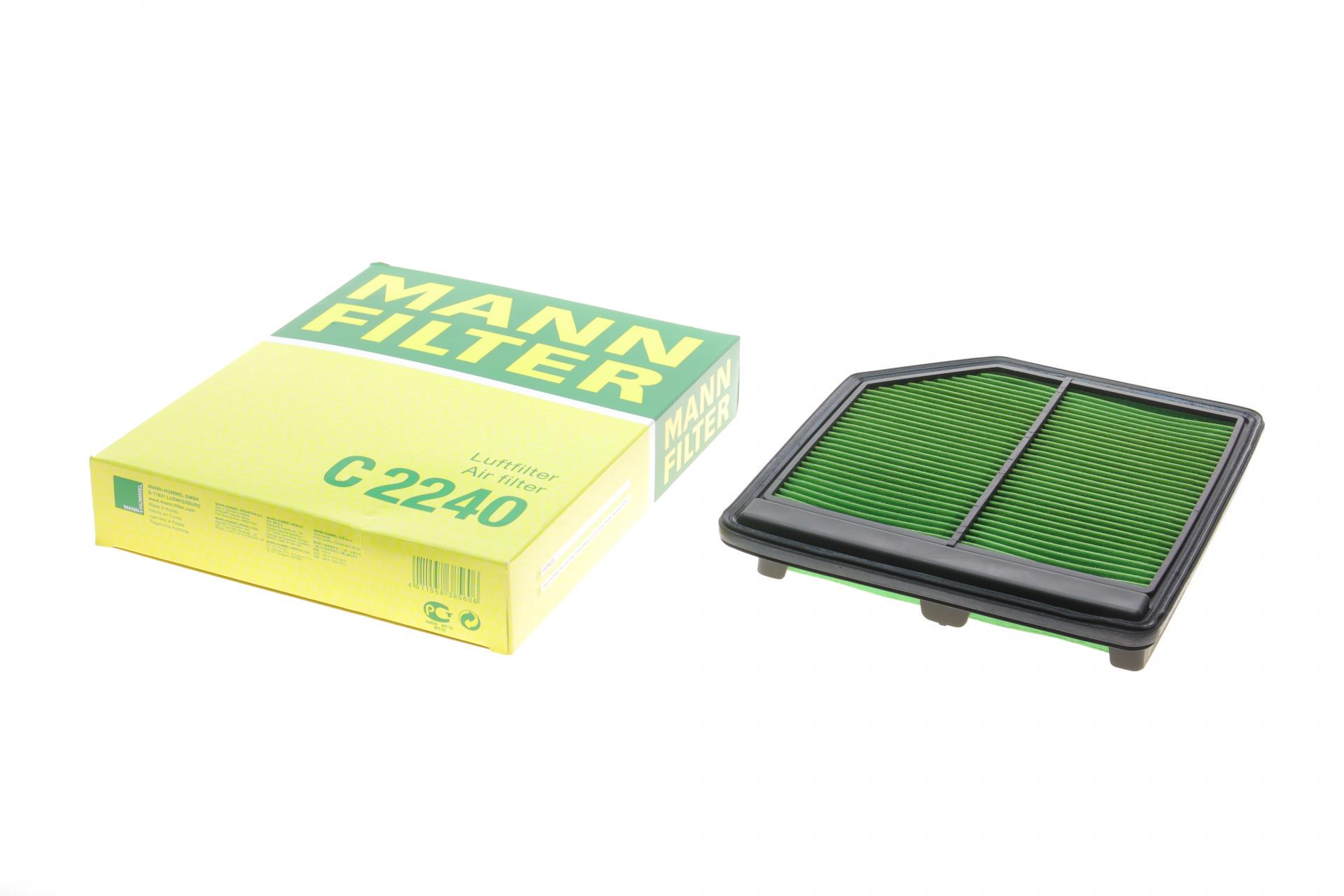 Фильтр воздушный Mann-Filter для Honda Civic VIII 1,8i VTEC 06-/FR-V 1,8 16V 07- (C 2240)