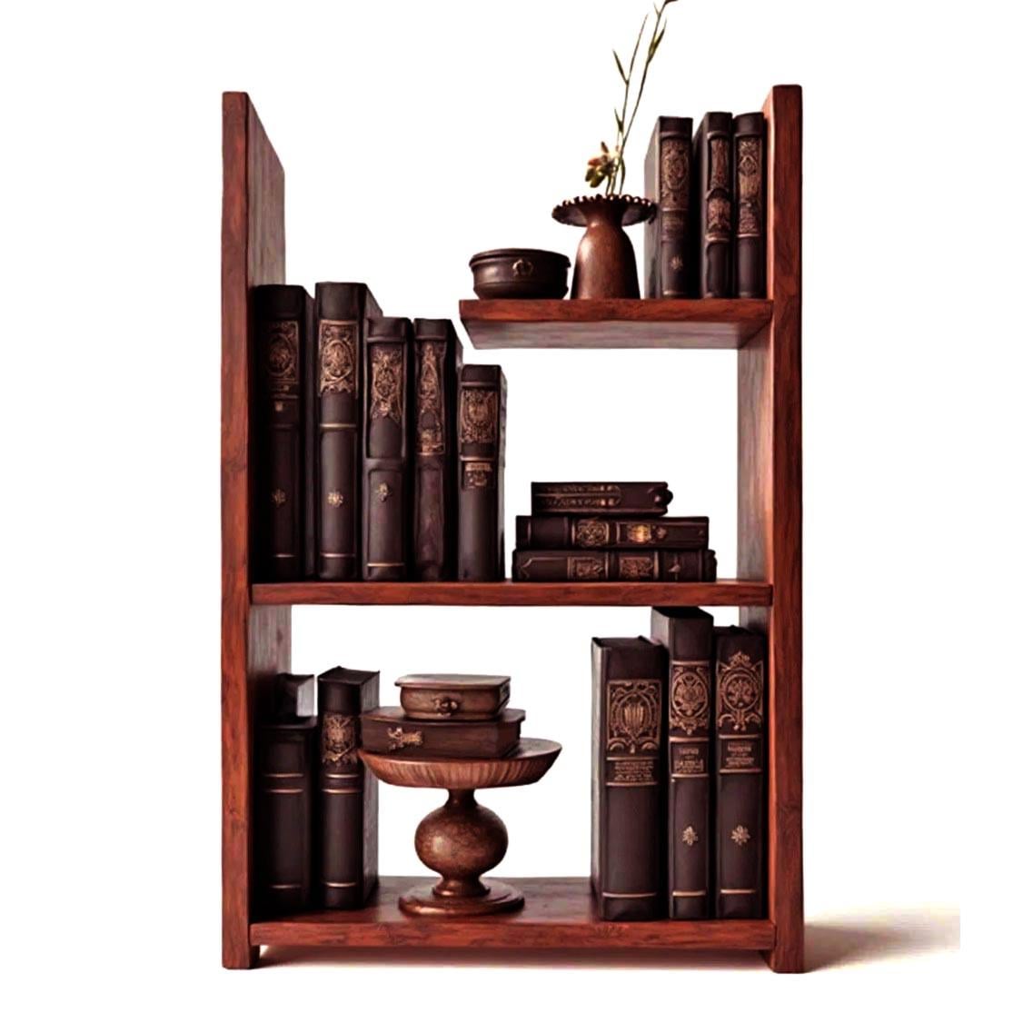 Полка книжная настольная из дерева Дорино Шафран (КПА-023806)