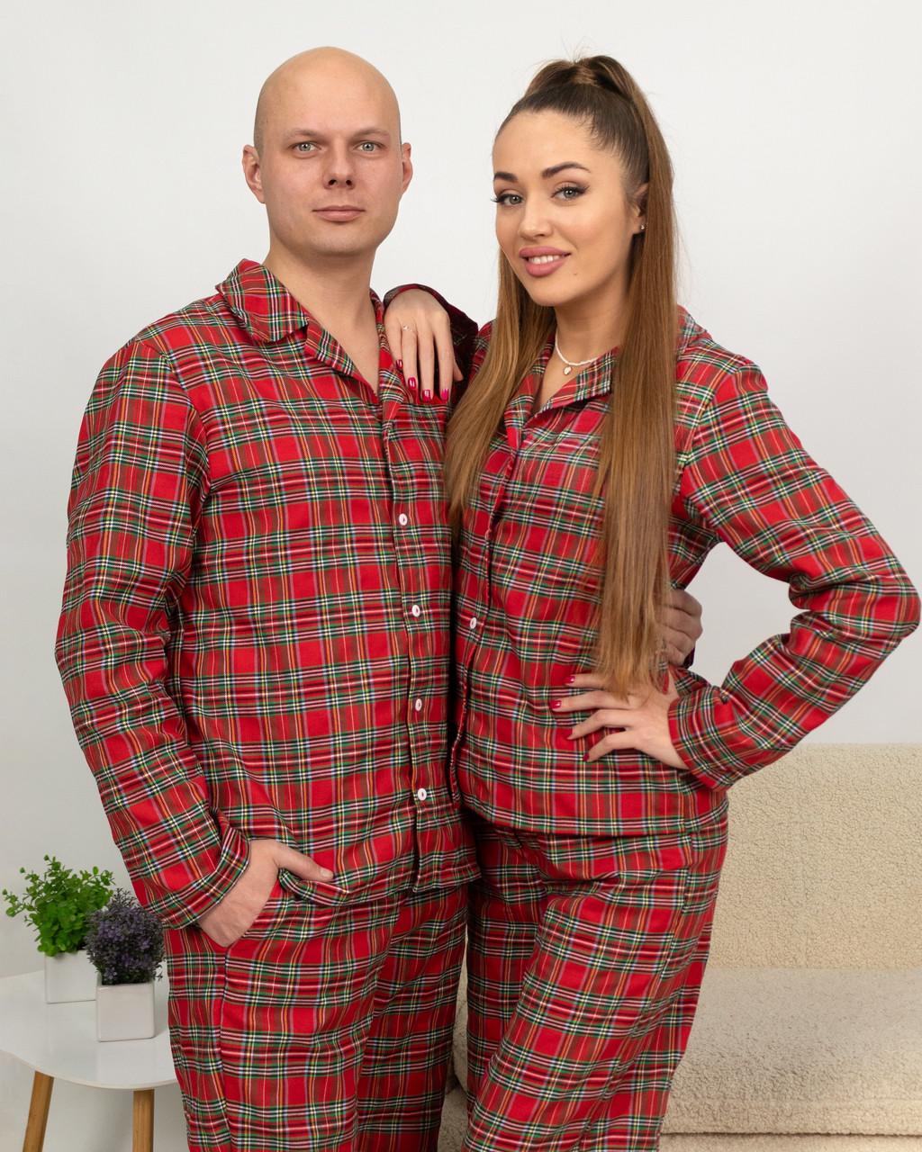 Пижама мужская домашняя фланелевая рубашка со штанами клетка XL Красный с зеленым - фото 5 Пижама мужская домашняя фланелевая рубашка со штанами клетка XL Красный с зеленым - фото 5