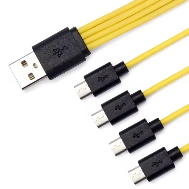 Кабель USB Type-C на 4 выхода для зарядки - фото 3