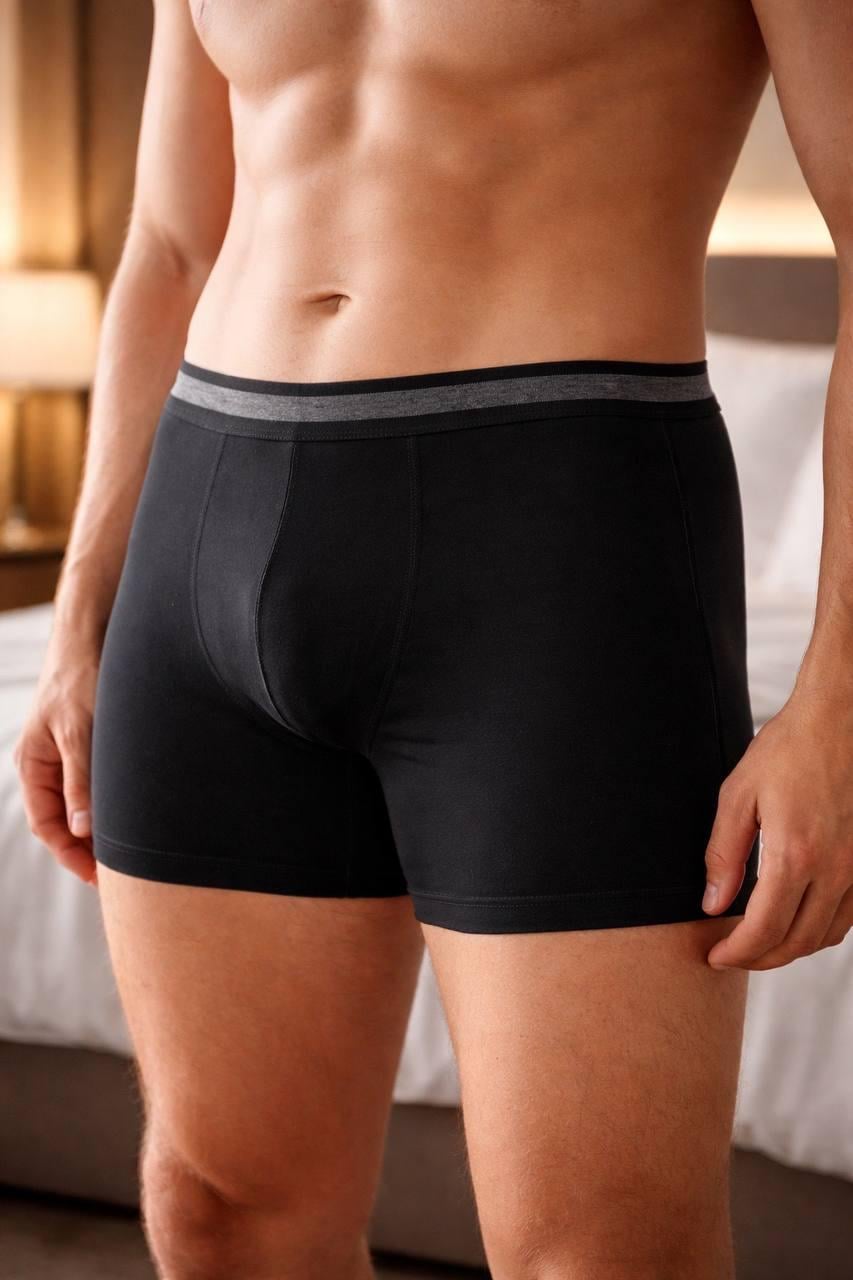 Трусы-боксеры мужские BAYKAR XL р. 50-52 Черный (1428-02)