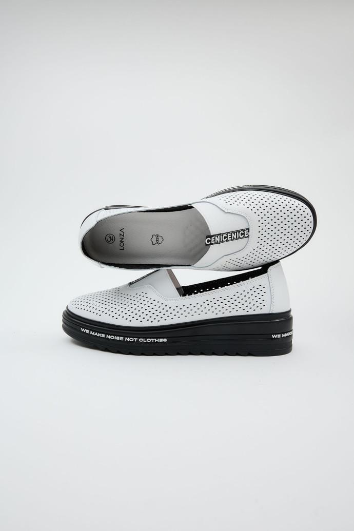 Мокасини жіночі LONZA шкіряні р. 41 Білий (198385) - фото 2 Мокасини жіночі LONZA шкіряні р. 41 Білий (198385) - фото 2