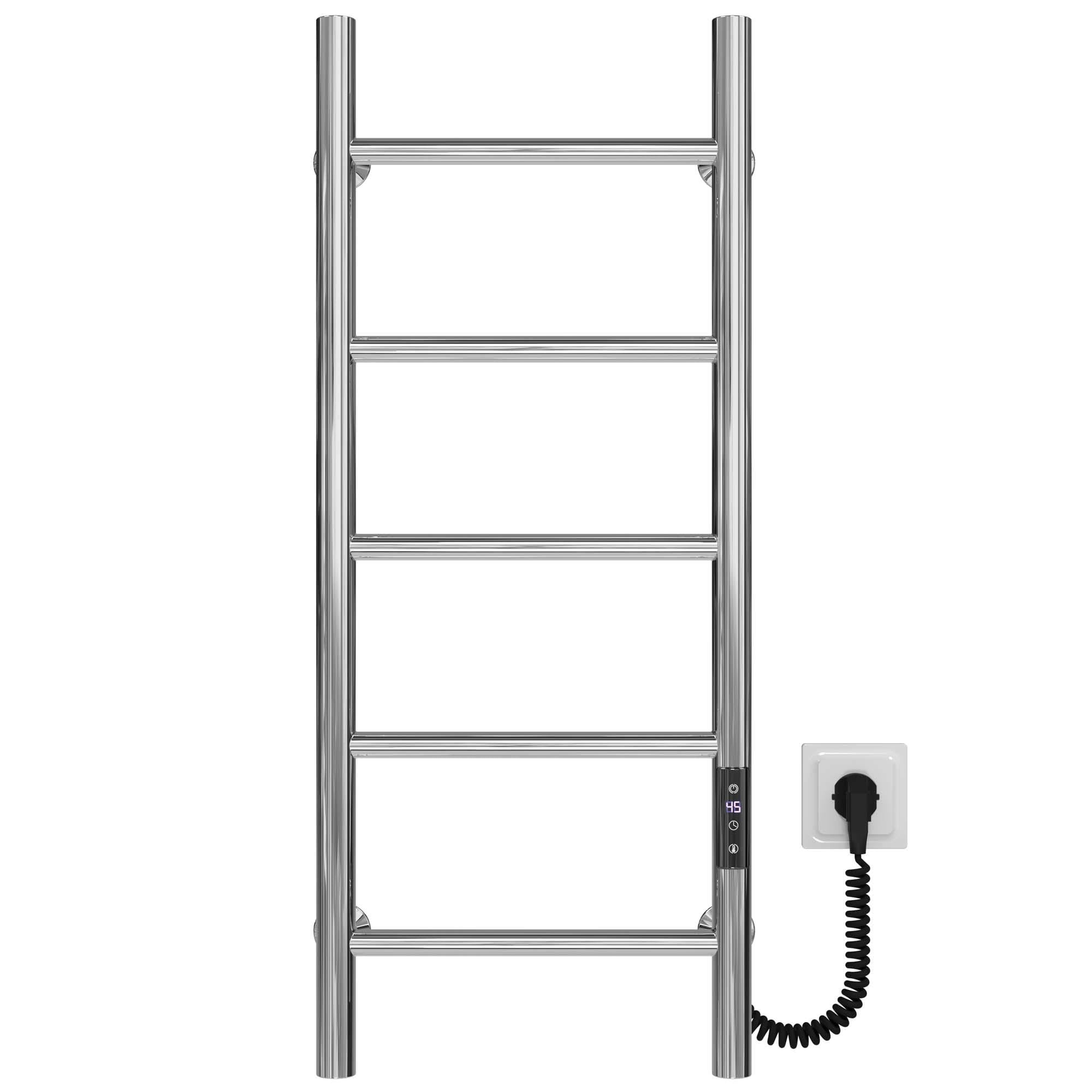 Полотенцесушитель электрический Deffi Орион П5 JD03 правое подключение нержавеющая сталь 400х800 мм Хром (C.OR.80.40.5.E.C.R.1)