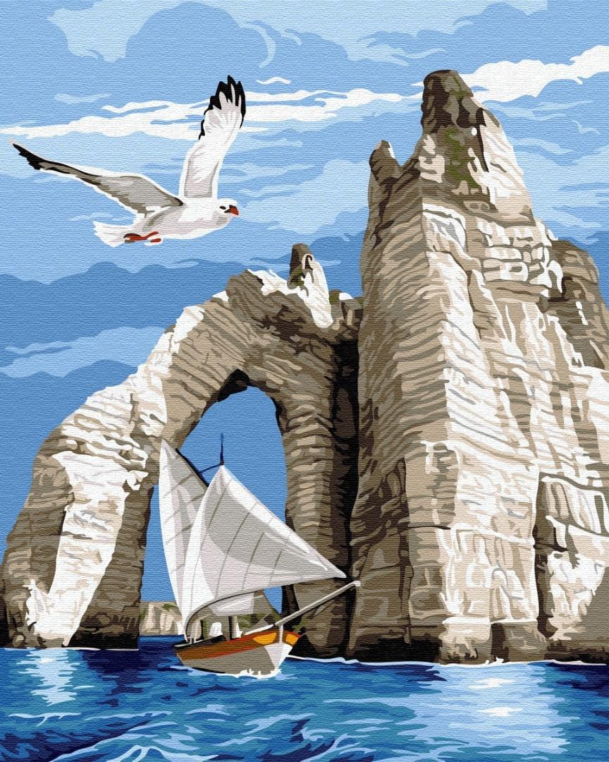 Картина по номерам Brushme GX31197 Прогулка возле скал 40x50 см (1291965391)