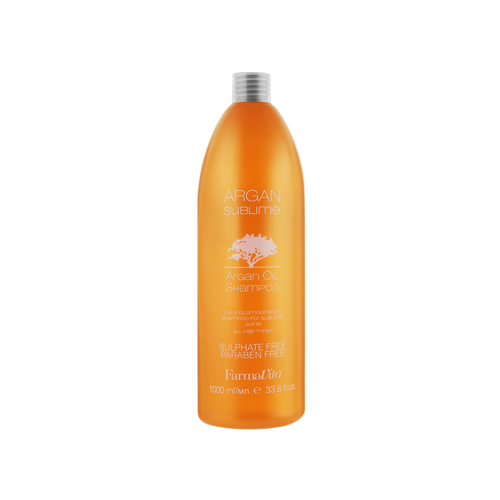 Шампунь з арганієвою олією Farmavita Argan Sublime Shampoo 1000 мл Шампунь з арганієвою олією Farmavita Argan Sublime Shampoo 1000 мл