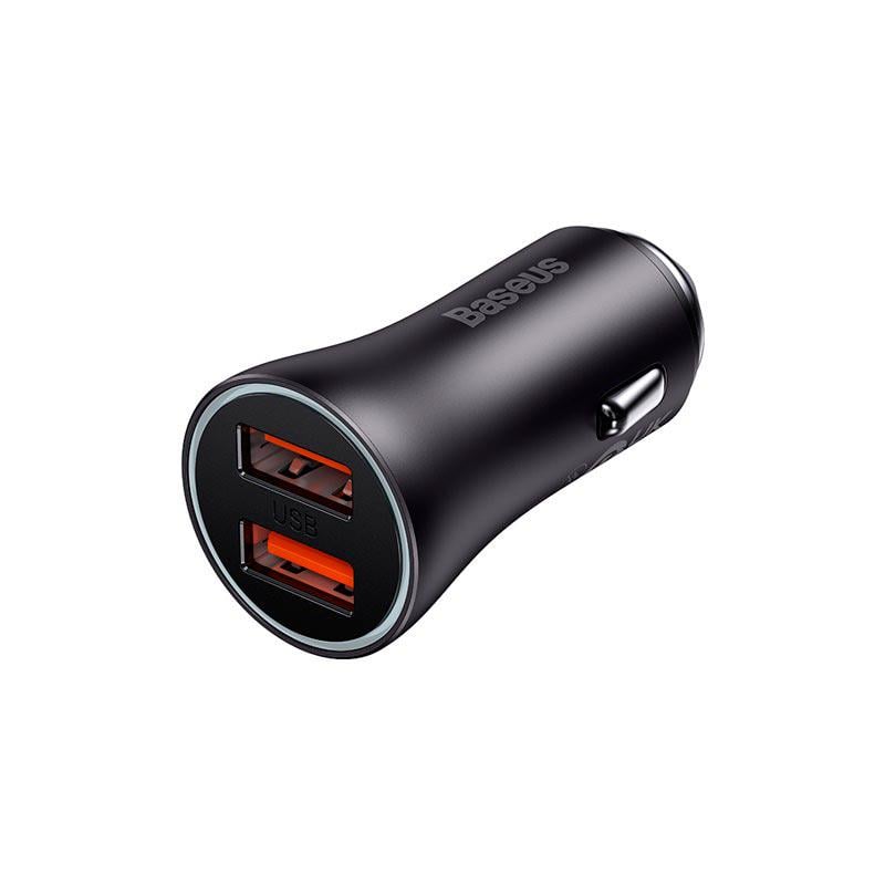 Автомобильное зарядное устройство BASEUS Golden Contactor Max Dual Fast Charger Car Charger QC/PD 60W 3A (CGJM000013)