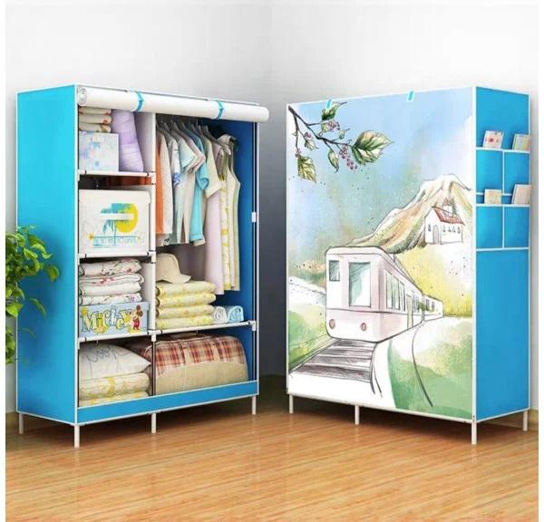 Шкаф тканевый 88105A в британском стиле (33235)