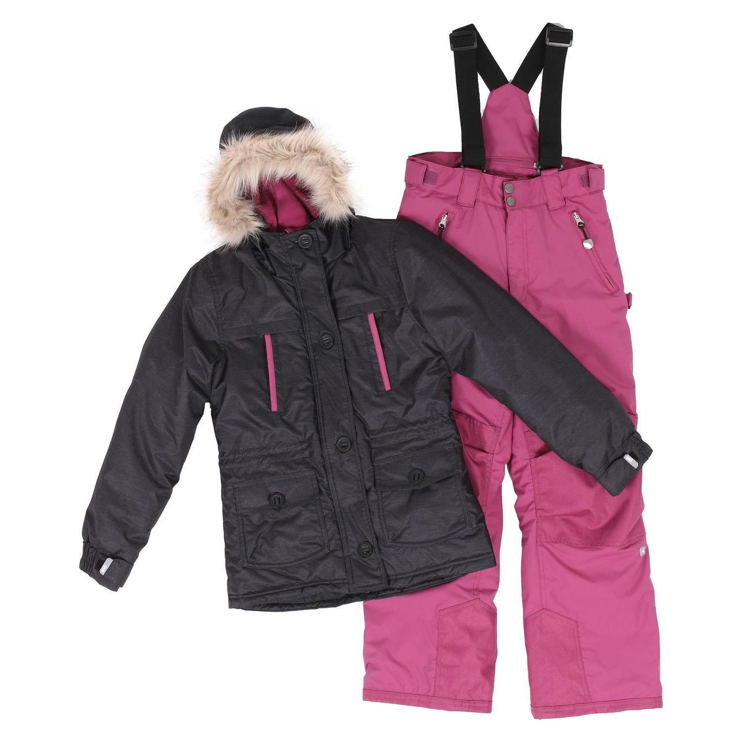 Детский зимний комплект для девочки SNO F18M310 146-152 см Черный (F18M310-Black_Pink-12)