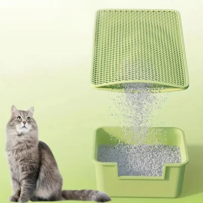 Килимок для котячого лотка 60x45 см (C01709) - фото 4 Килимок для котячого лотка 60x45 см (C01709) - фото 4