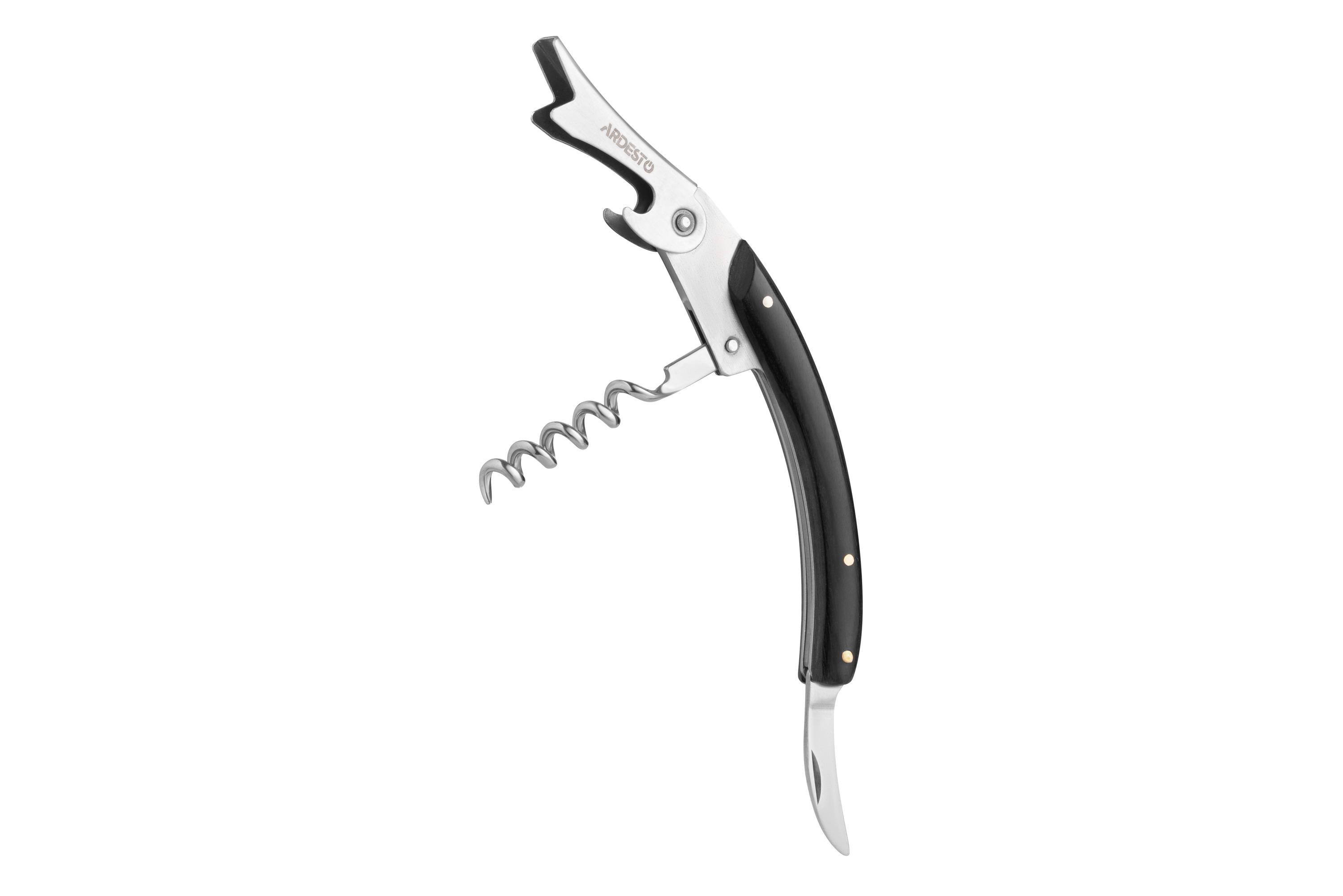 Штопор Ardesto Black Mars нержавіюча сталь/дерево Чорний (30376080) - фото 4 Штопор Ardesto Black Mars нержавіюча сталь/дерево Чорний (30376080) - фото 4