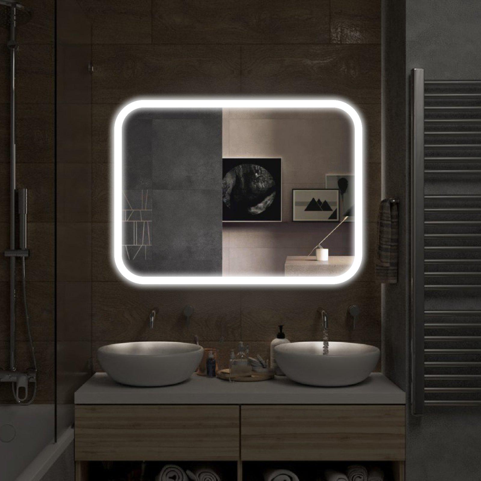 Дзеркало з LED підсвічуванням Ейліш 600х800 мм (EILISH 1-600х800) - фото 2 Дзеркало з LED підсвічуванням Ейліш 600х800 мм (EILISH 1-600х800) - фото 2