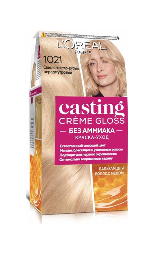 Фарба для волосся L'Oreal Paris Casting Creme Gloss 1021 Світло-світло-русявий перламутровий (14965)