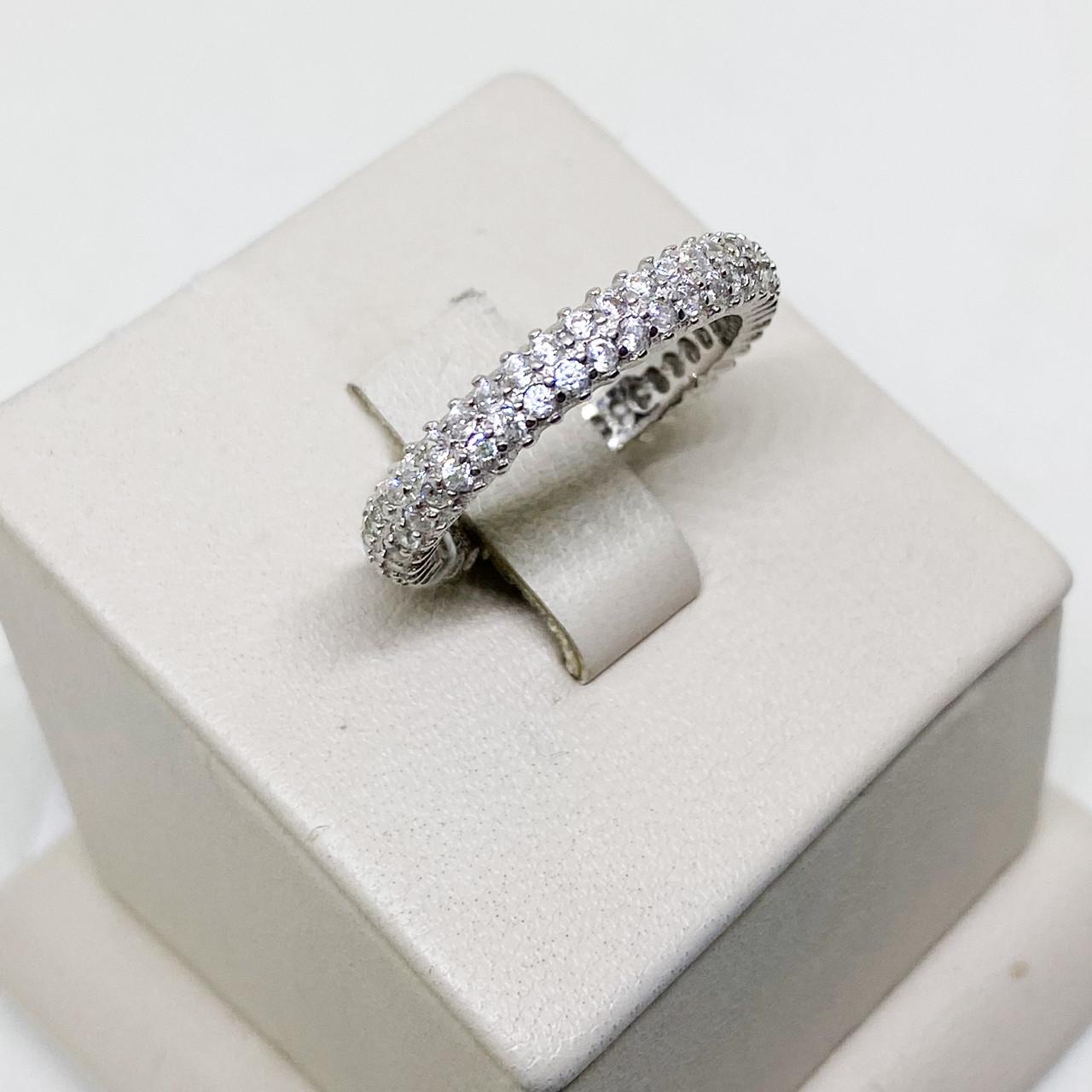 Кольцо серебряное Дорожка с кубическим цирконием р. 17 3,2 г (1815431827)