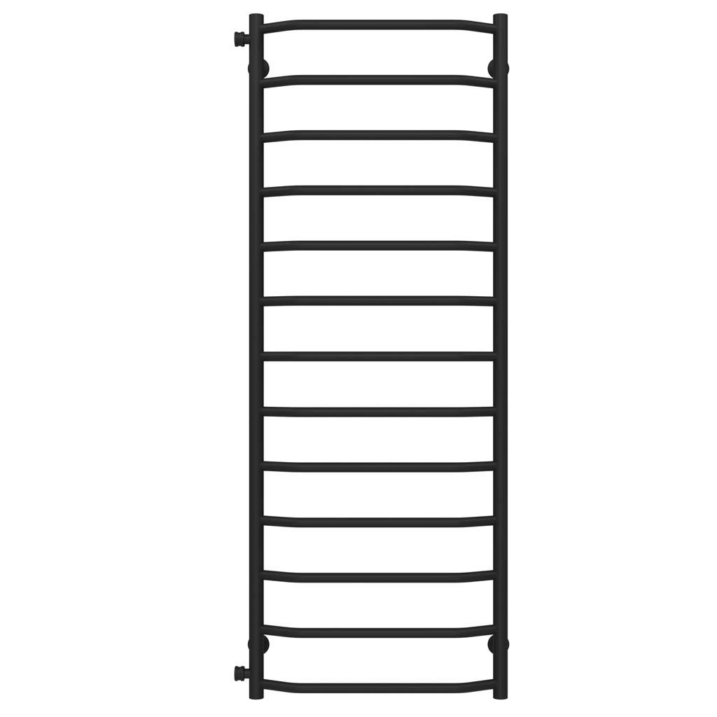 Рушникосушарка водяна Deffi Трапеція П13 бокове ліве підключення нержавіюча сталь 500х1400 мм Чорний (C.TR.140.50.13.B.B)