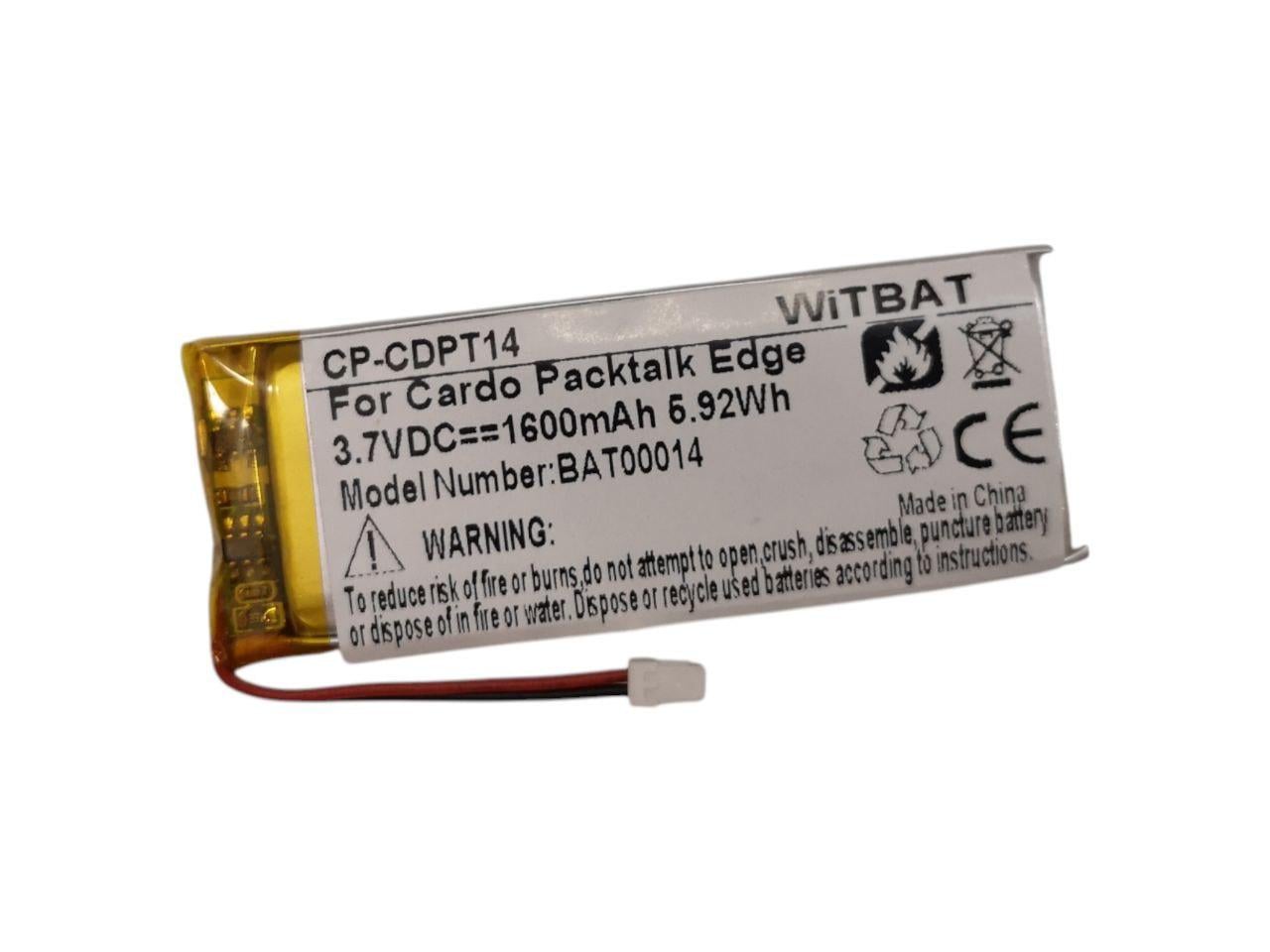 Аккумулятор для Cardo Packtalk Edge/Neo/Custom/Pro/652353/652253/CP-CDPT14/BAT00014 1600mah (000014214)