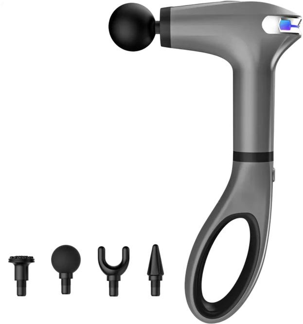 Масажний пістолет HB-005 6 насадок Чорний (23457270801_765)