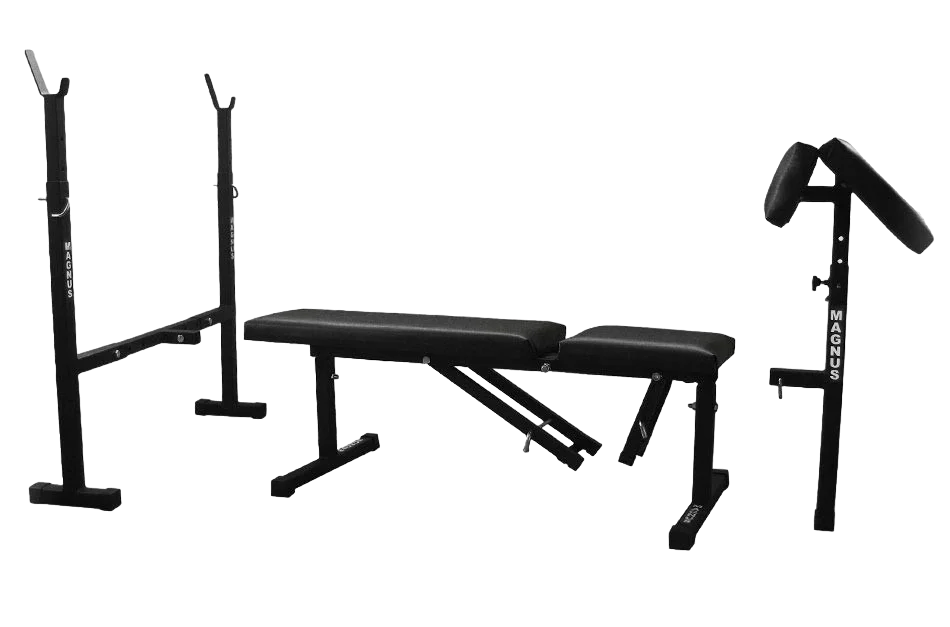 Скамейка для жима RN-Sport VS-K003 с приставкой Скотта