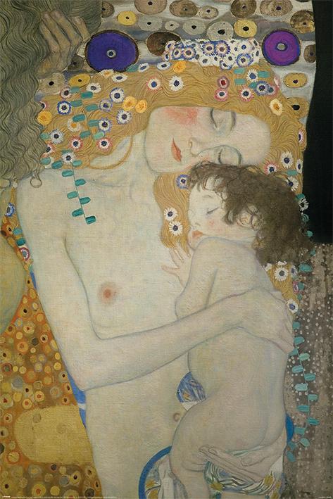 Постер плакат Густав Климт Мать И Дитя/Gustav Klimt Mother and Child 61x91,5 см