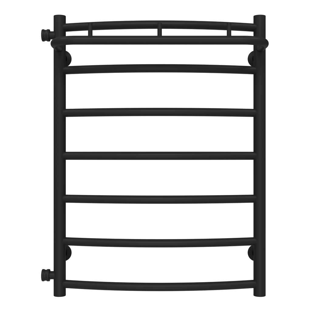 Рушникосушарка водяна Deffi Класік N П7 бокове ліве підключення нержавіюча сталь 500x700 мм Чорний (C.KN.70.50.7.B.B)