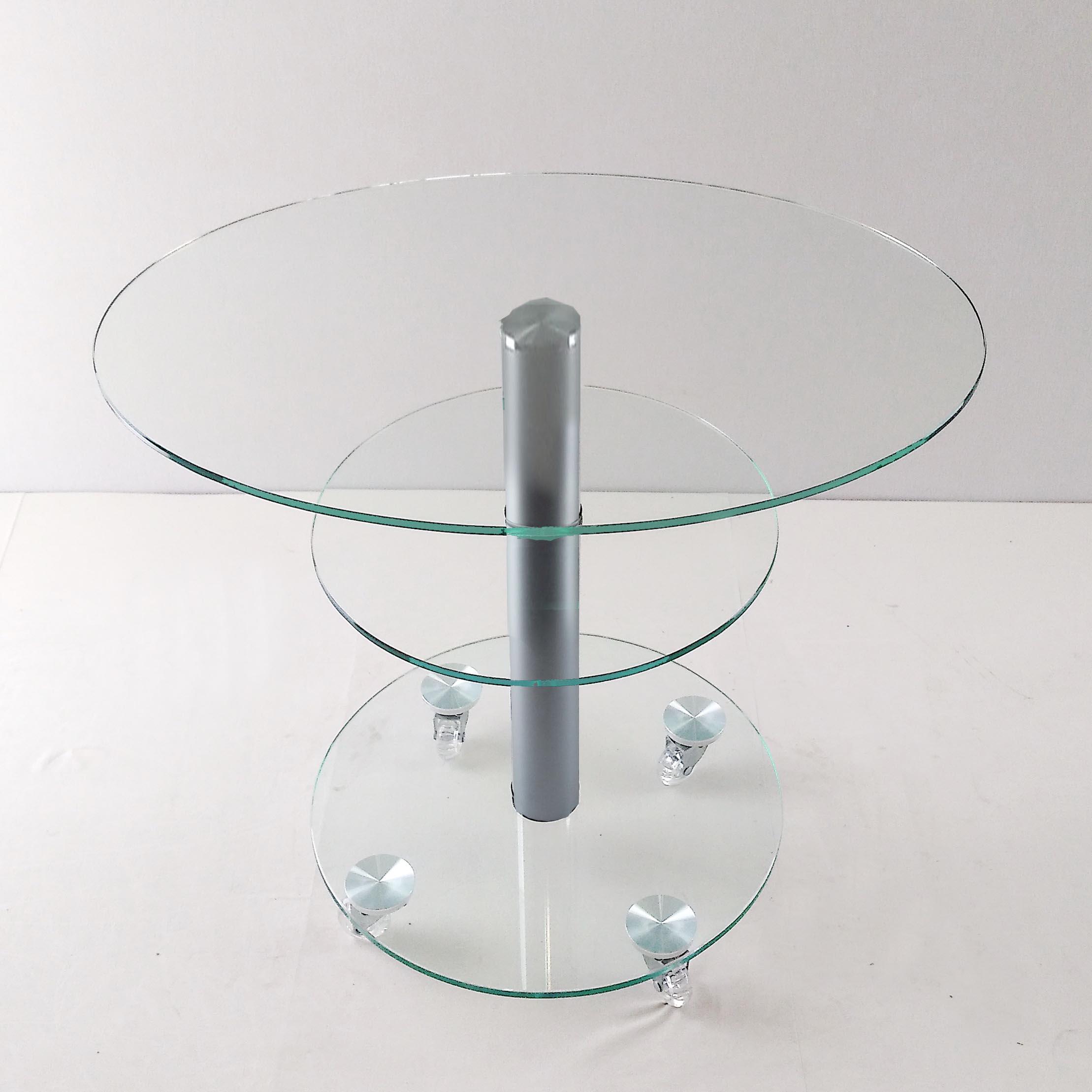 Стол журнальный стеклянный Commus Bravo Standart O ccc-alm60 Прозрачный (433320259) - фото 2 Стол журнальный стеклянный Commus Bravo Standart O ccc-alm60 Прозрачный (433320259) - фото 2