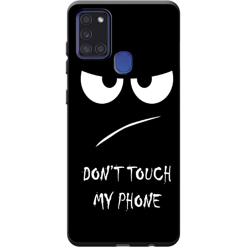 Чехол Boxface Samsung A217 Galaxy A21s Don't Touch my Phone Черный силикон (40006-up535-40315)