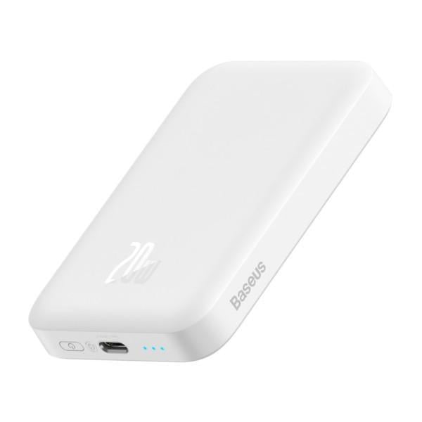 Повербанк беспроводной BASEUS Magnetic Mini Wireless 20000 mAh 20W Белый (2916179052)