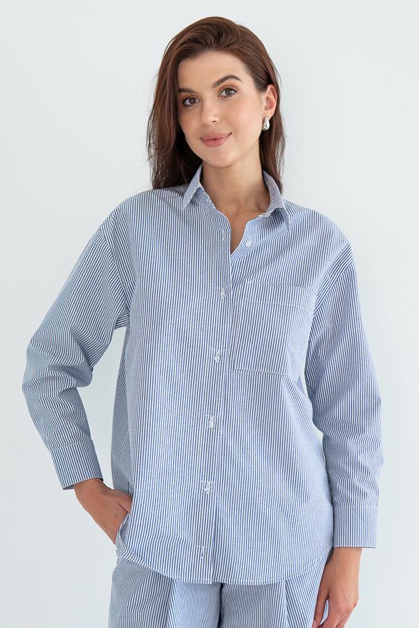 Рубашка Forli с длинным рукавом хлопковая XS/S Seaside (HL0058-75-60) Рубашка Forli с длинным рукавом хлопковая XS/S Seaside (HL0058-75-60)