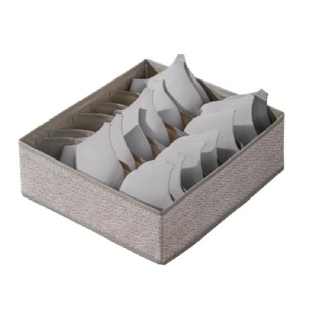 Коробка-органайзер для хранения белья 7 отд. 32х32х9 см (R89675)