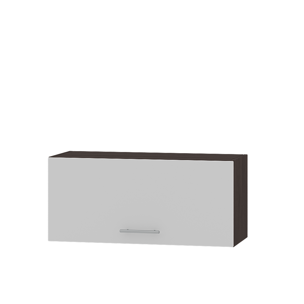 Шкаф верхний Эверест Оптима модуль Верх В09-800 80х30х36 см Нимфея Альба/Венге Темный (07826)