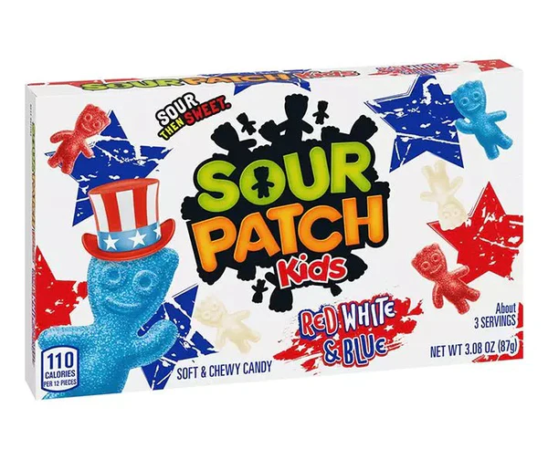 Мармелад Sour Patch Kids Red White Blue 87 г (ergfvdfvz)