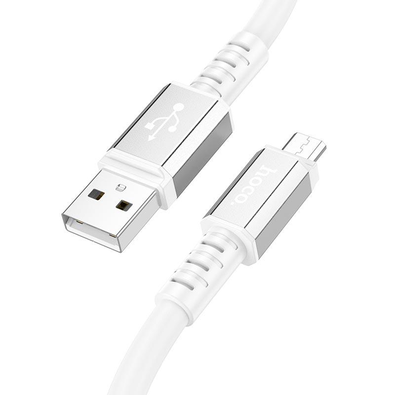 Кабель Hoco Micro USB Strength X85 1 м White (9822403) - фото 2 Кабель Hoco Micro USB Strength X85 1 м White (9822403) - фото 2