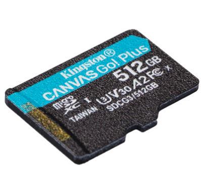 Карта памяти Kingston microSDXC 512 GB Canvas Go Plus 170R A2 U3 V30 (ERC-SDCG3/512GB) - фото 3 Карта памяти Kingston microSDXC 512 GB Canvas Go Plus 170R A2 U3 V30 (ERC-SDCG3/512GB) - фото 3