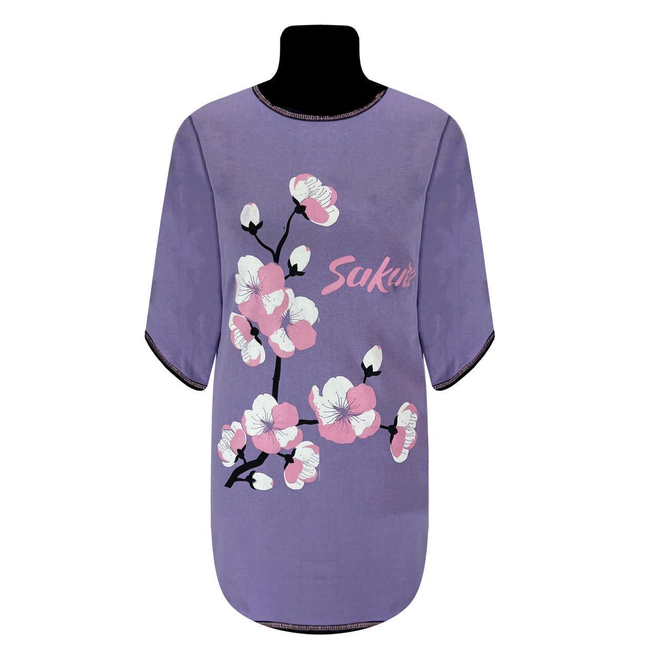 Туніка жіноча з начосом 0229 Сакура р. 60/62 Бузковий (1773562498)