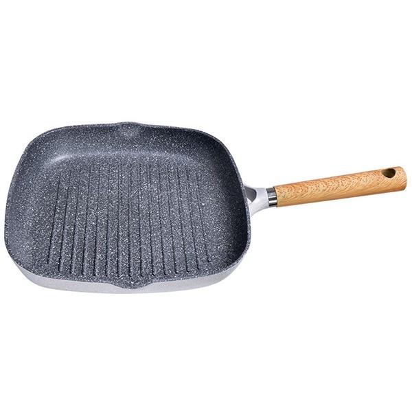 Сковорода-гриль Fissman Shadow Borneo 28 см Сірий (5069)