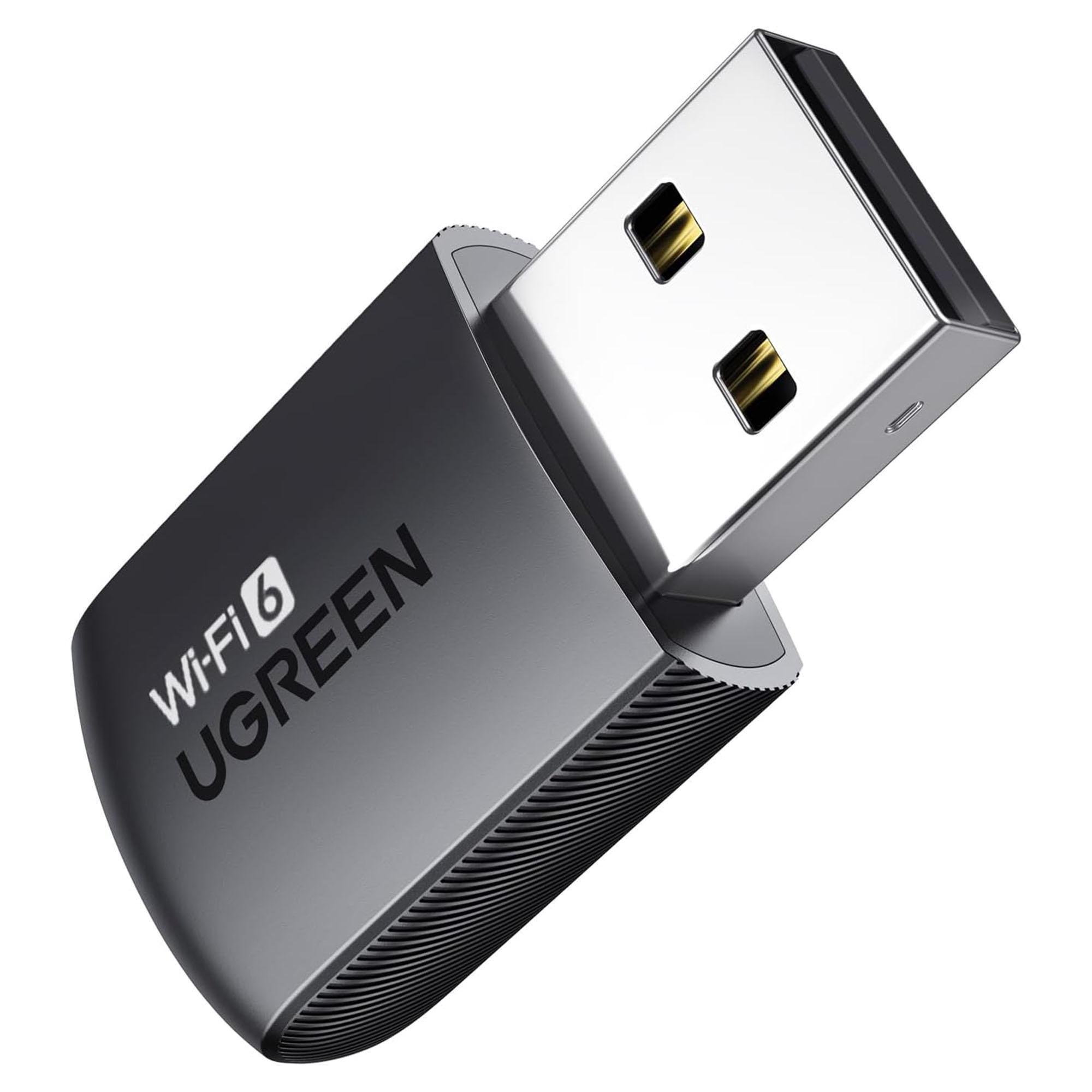 Wi-Fi адаптер USB UGREEN CM762 Wi-Fi 6/AX900/900 Мбит/с Черный (35264)