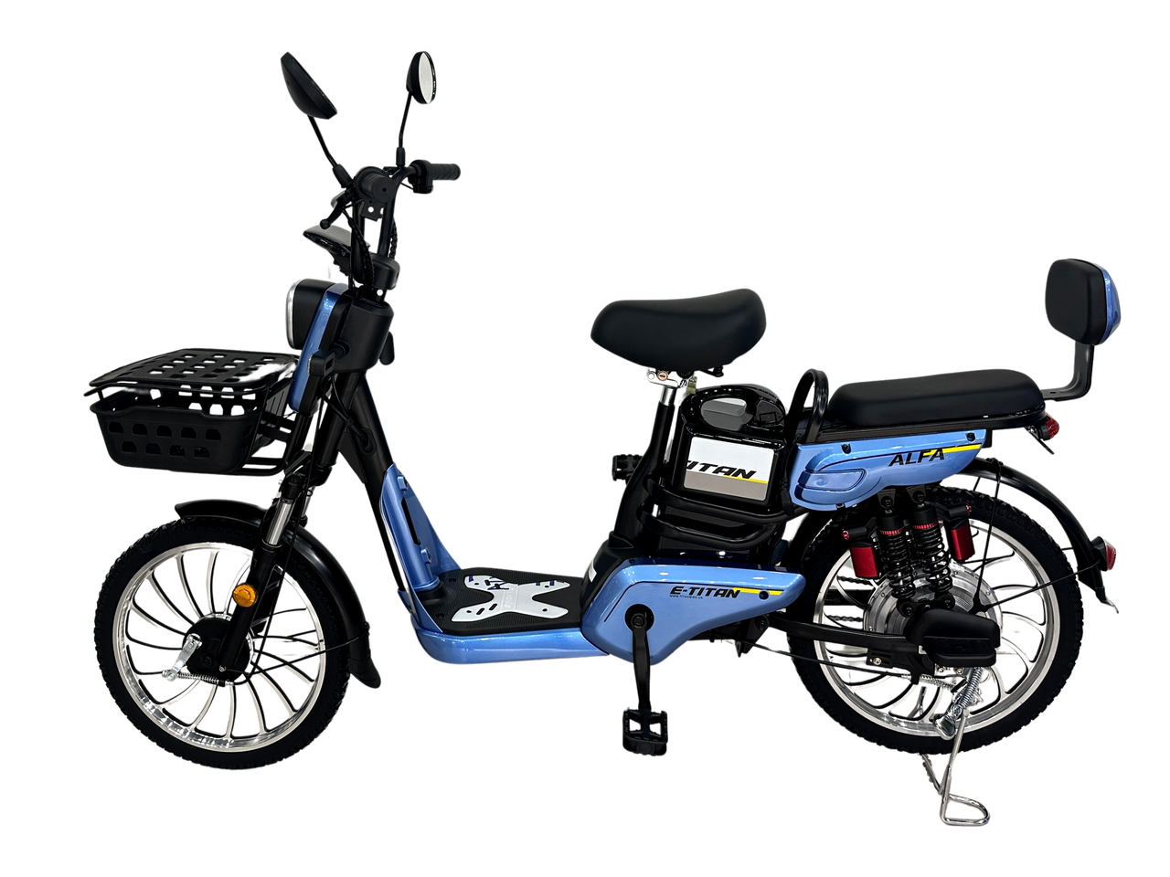 Электроскутер E-Titan Alfa 20" Голубой