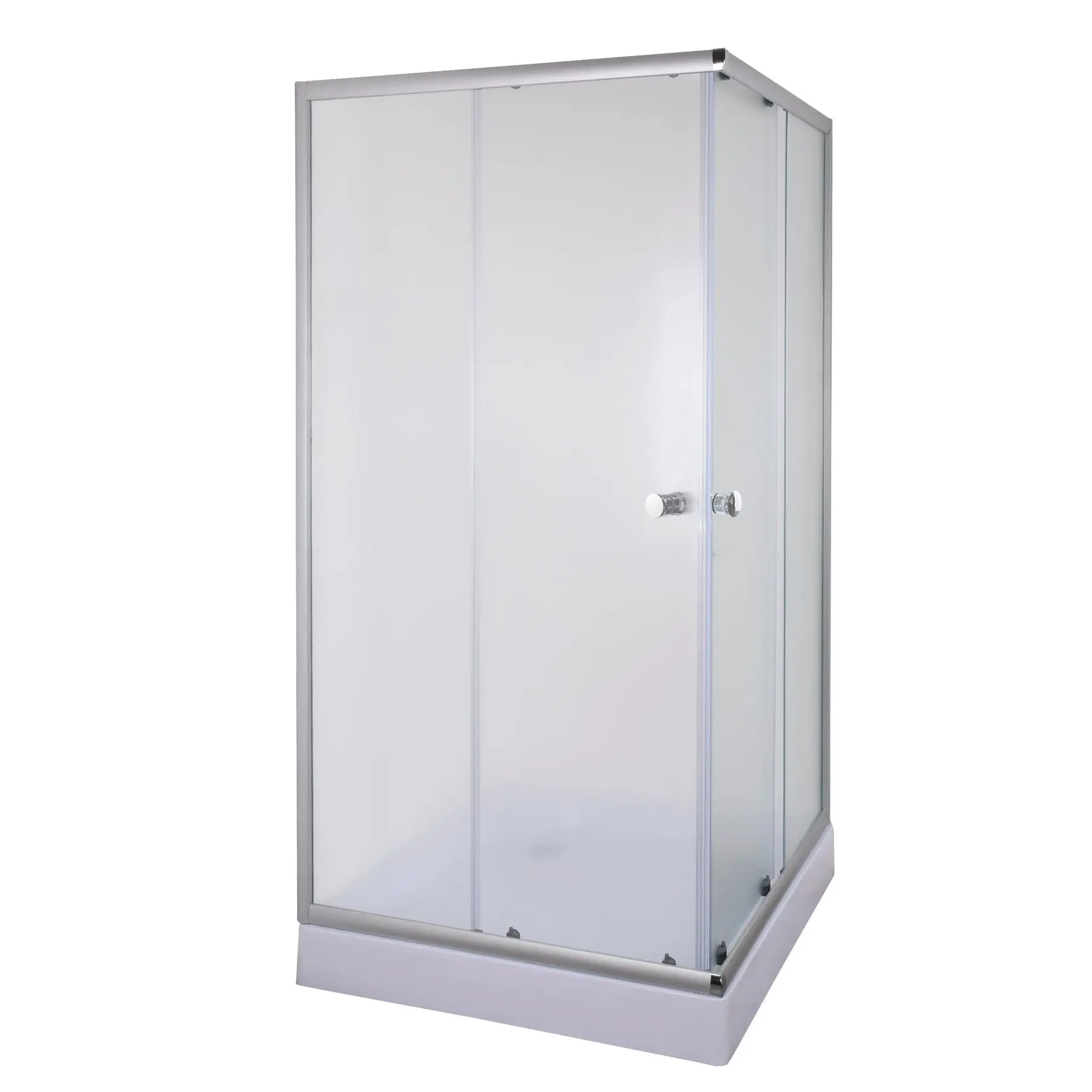 Душова кабіна MIXXUS CUBIC SCT01-100x100x195-FB квадратна скло 4 мм з підонном 100x100 см Хром (OL-MI6904) - фото 2 Душова кабіна MIXXUS CUBIC SCT01-100x100x195-FB квадратна скло 4 мм з підонном 100x100 см Хром (OL-MI6904) - фото 2