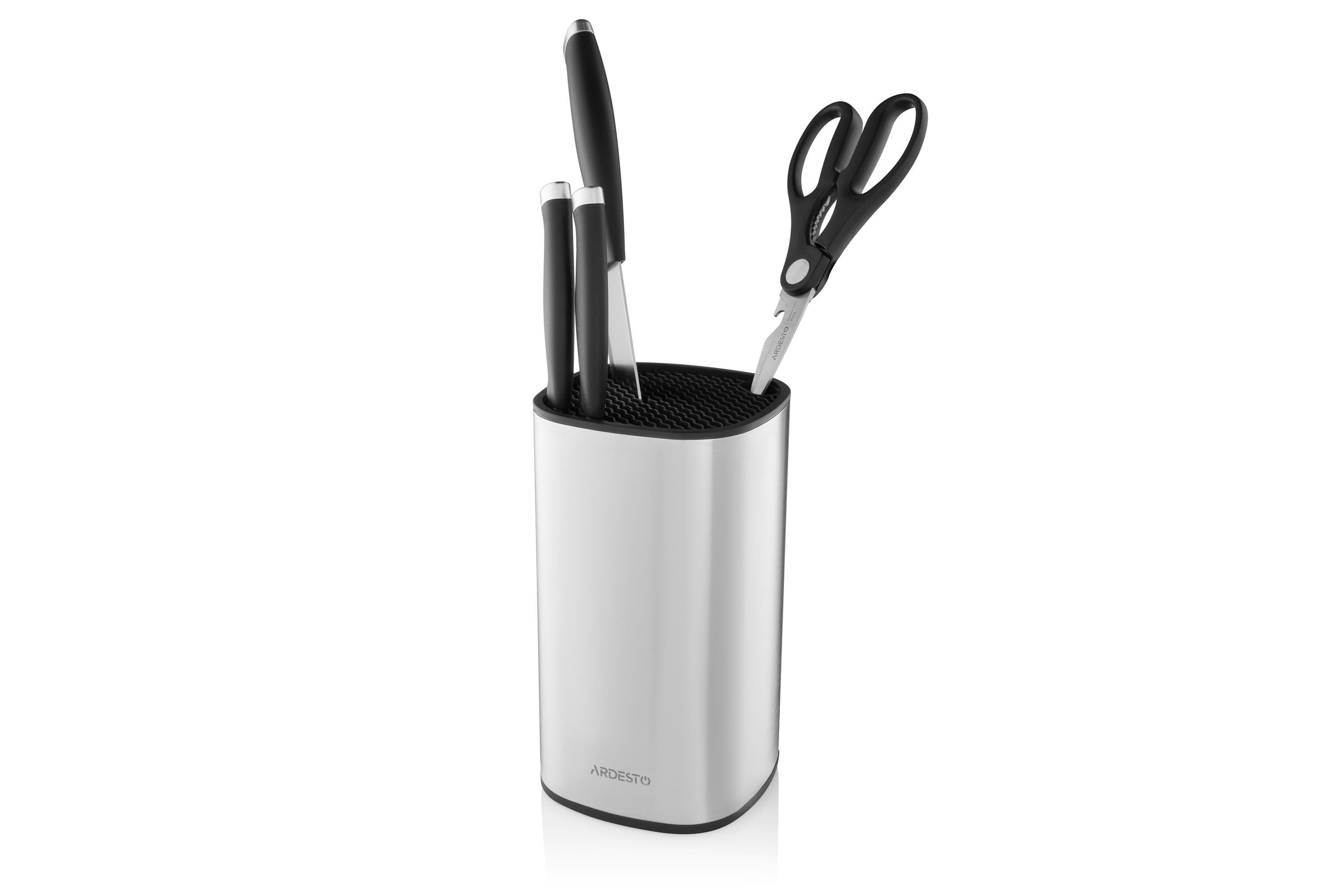 Бревно для ножей Ardesto Gemini 22 см Нержавеющая сталь (30372700) - фото 2 Бревно для ножей Ardesto Gemini 22 см Нержавеющая сталь (30372700) - фото 2