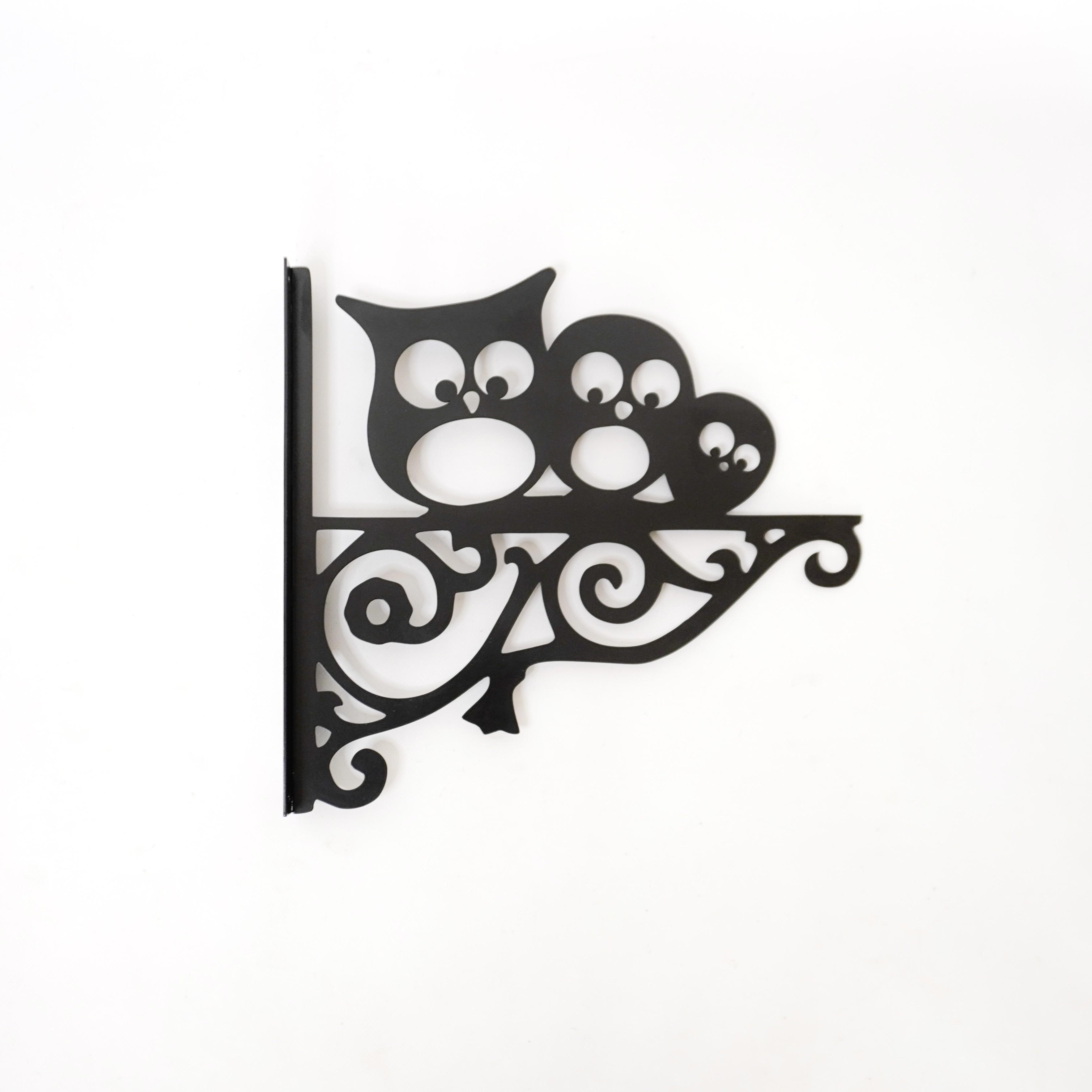 Кронштейн Сушіння для кашпо з квітами метал Чорний (М020)