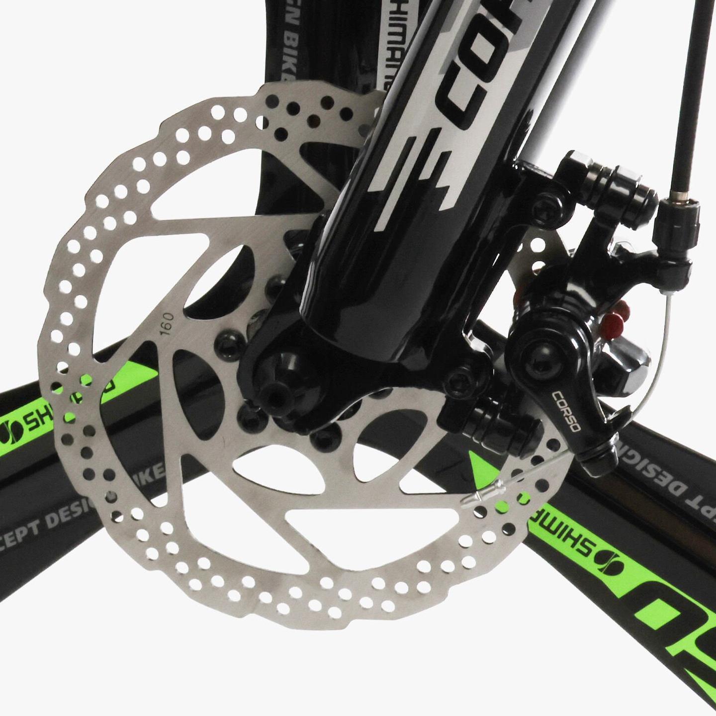 Велосипед горный подростковый алюминиевый Corso Evolution 24" литые диски рама 11" Зеленый - фото 4 Велосипед горный подростковый алюминиевый Corso Evolution 24" литые диски рама 11" Зеленый - фото 4