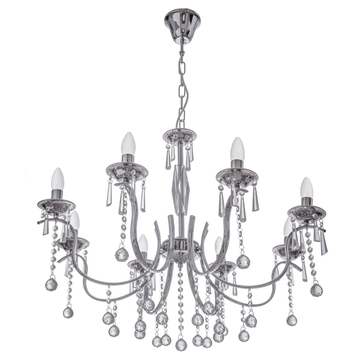 Люстра свеча подвесная хрустальная классическая Brille BR-01 313S/8