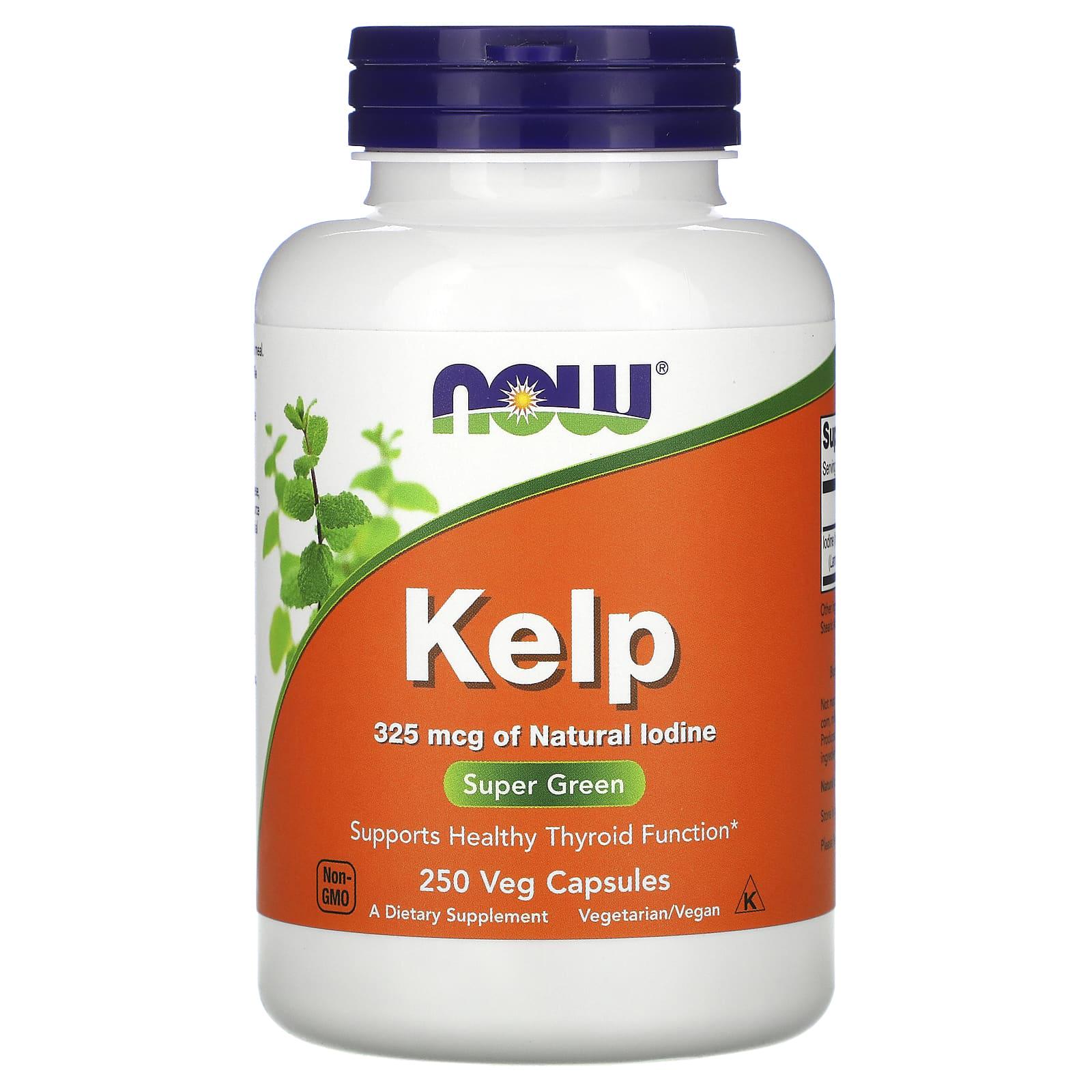 Ламинария йод Now Foods Kelp 325 мкг 250 кап. (936)