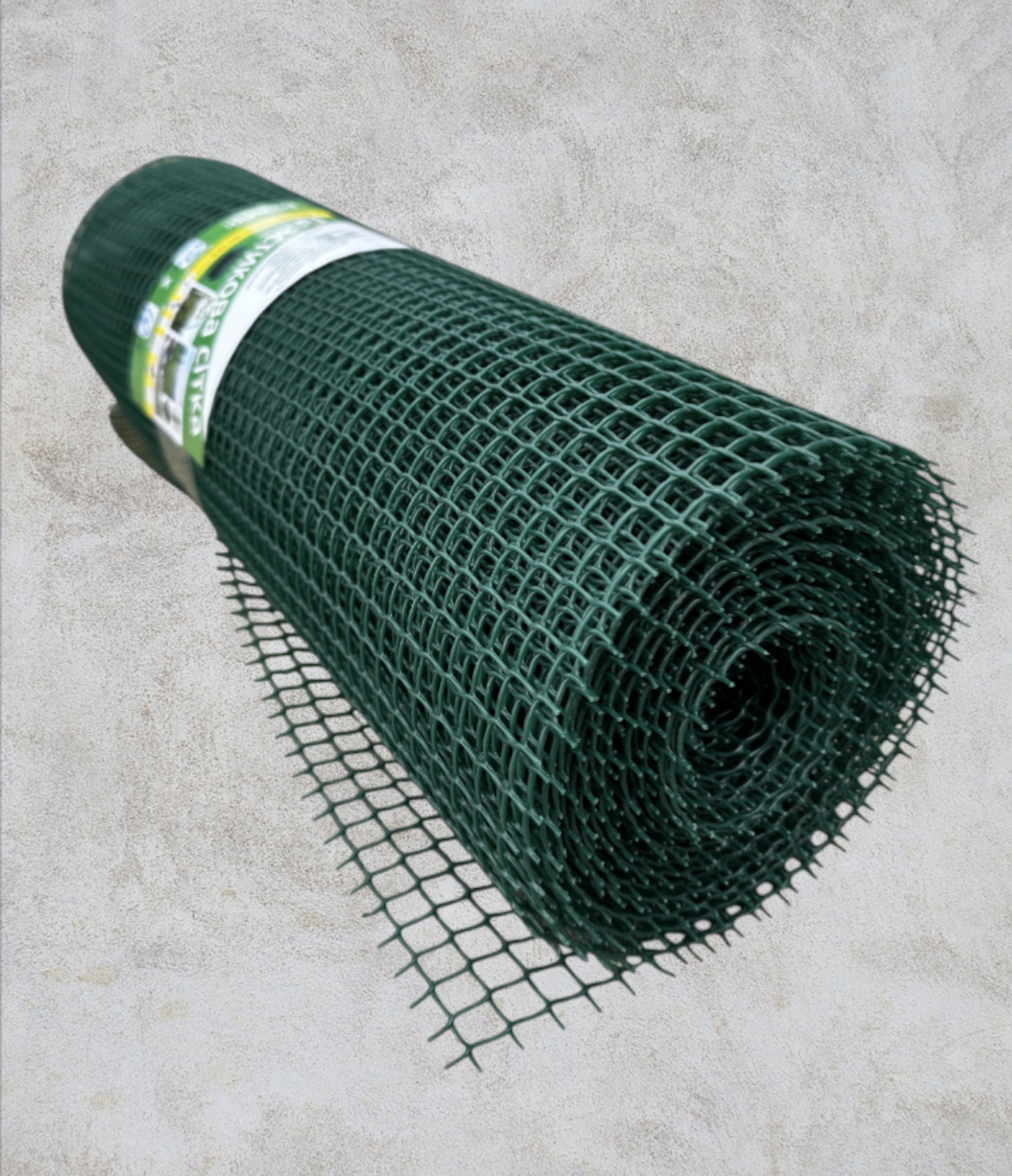 Сетка садовая Клевер декоративная пластик 10х10 мм 50 см х 10 м Темно-зеленый (28119004)