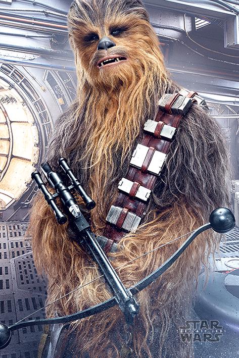 Постер плакат Звёздные Войны Последние Джедаи Чубакка/Star Wars The Last Jedi Chewbacca Bowcaster 61x91,5 см