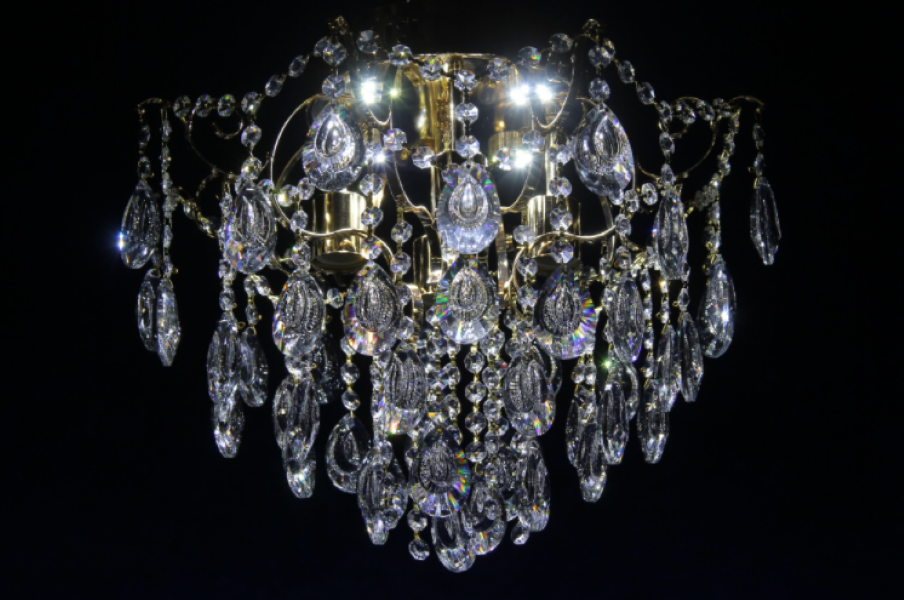 Хрустальная люстра L1342/4/4 FGD Белый/Золото (AN000304)