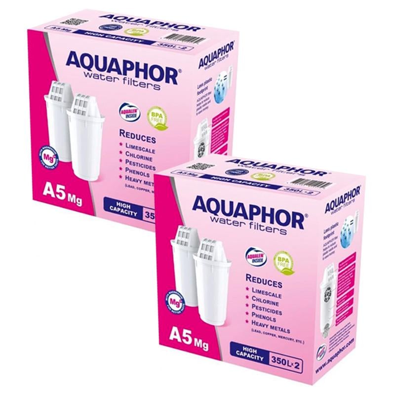 Комплект картриджей Аквафор А5 Mg c магнием 4 шт. (55520014)