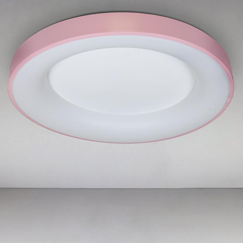 Люстра потолочная LED Light House LS-15386 смарт светодиодная с пультом Розовый / Белый