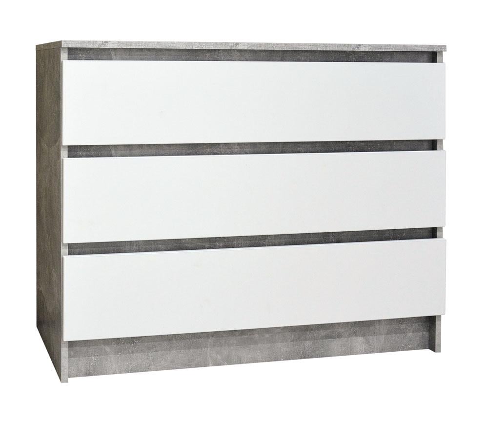 Комод Индастриал 100/3Ш Белый (000-000-478) Комод Индастриал 100/3Ш Белый (000-000-478)