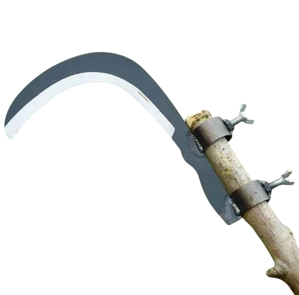 Серп прочный инструмент с острым лезвием и двойным креплением AN00594 Серп прочный инструмент с острым лезвием и двойным креплением AN00594